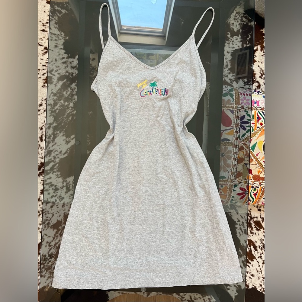 90s/Y2K Jammin’ in the Beach Mini Dress - “Playa del Carmen” Embroidered | Sz: M